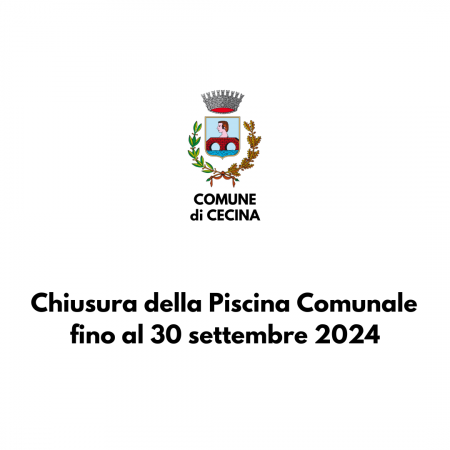 Chiusura della Piscina Comunale fino al 30/09/2024