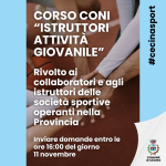 Concorso CONI istruttori attività giovanili